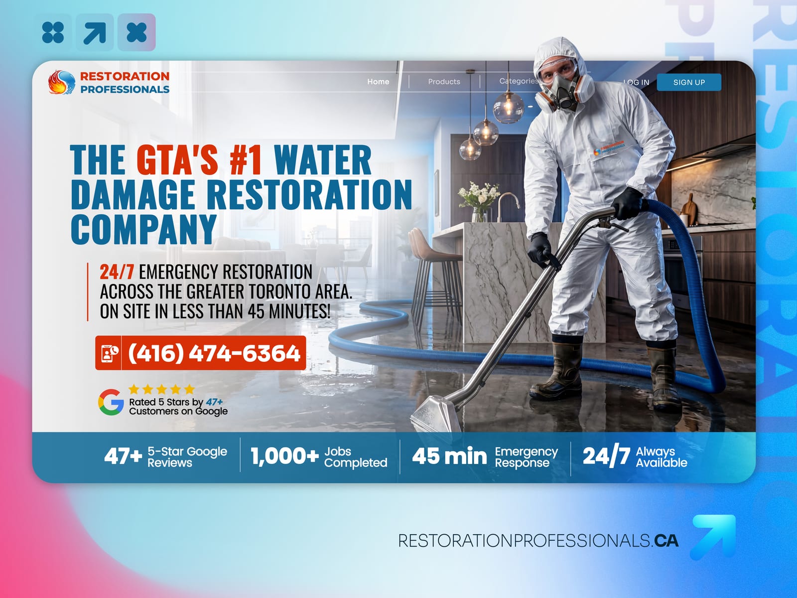 Restoration Professionals - Restoration company website